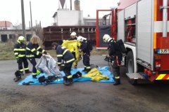 Taktické cvičení - únik nebezpečné látky 7.12.2018