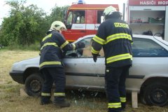 Ukázka na oslavách v Dolních Lažanech 28.6.2014