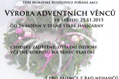 Výroba adventních věnců 25.11.2015